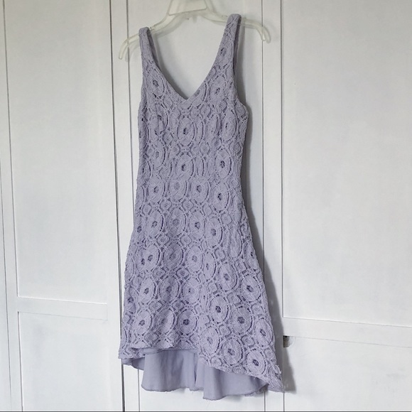 Maurices Dresses & Skirts - Lavender Maurice’s lace floral Hi-low dress size 7